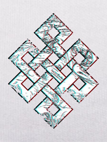 Karma Psychedelic 3D Glitch Anaglyph