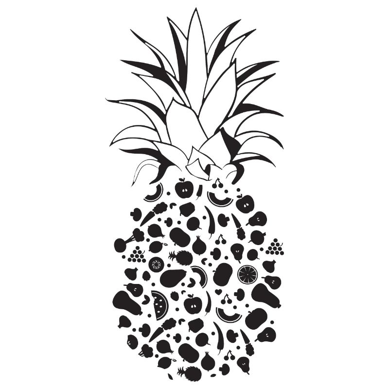Früchte als Ananas