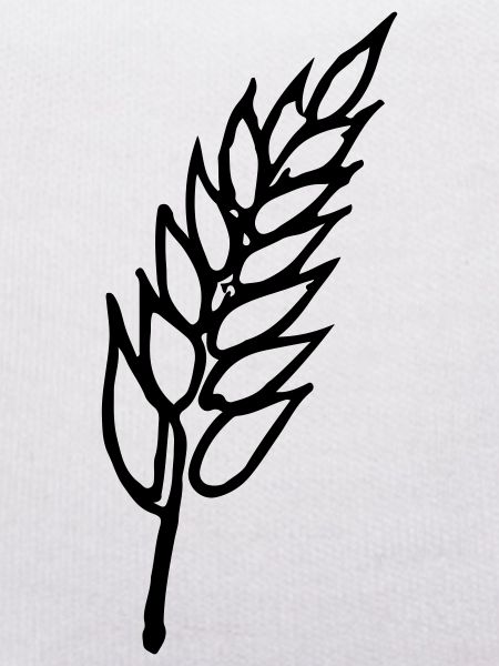 Weizen Illustration Brotbäcker Geschenkidee