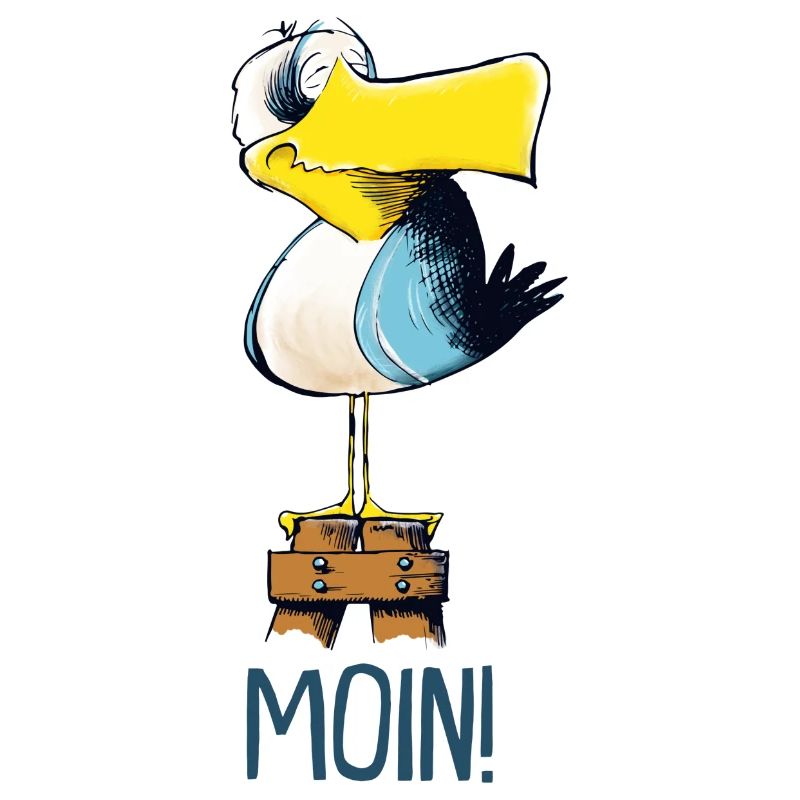 lustige Moin Moewe