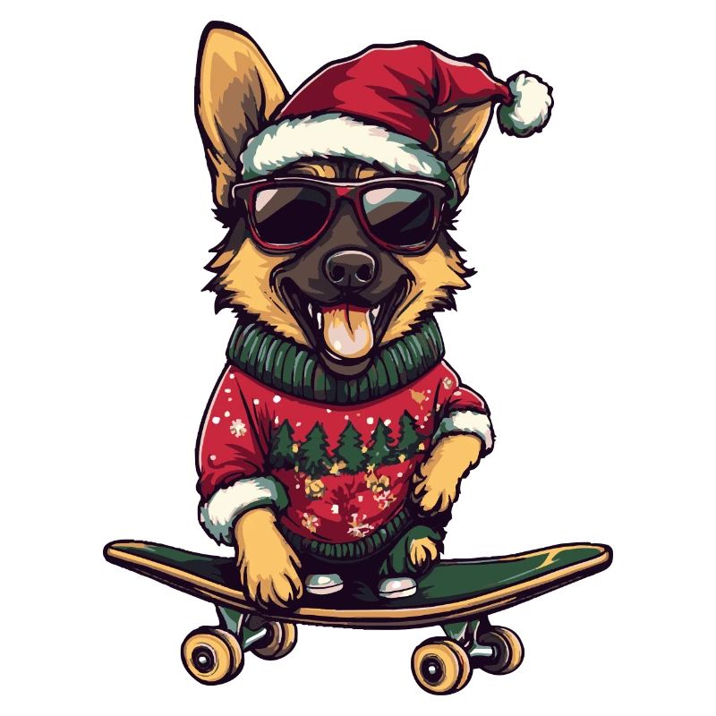 German Shepherd Christmas Funny