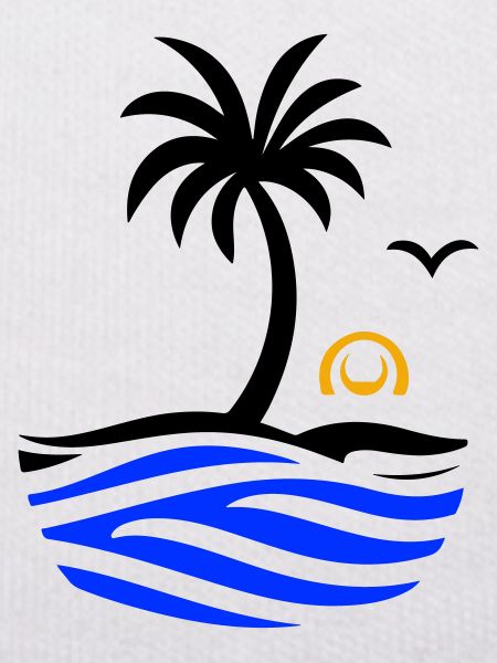 Ocean Palm Tree Summer