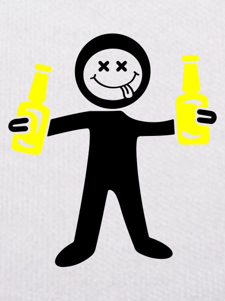 Beer stick figure