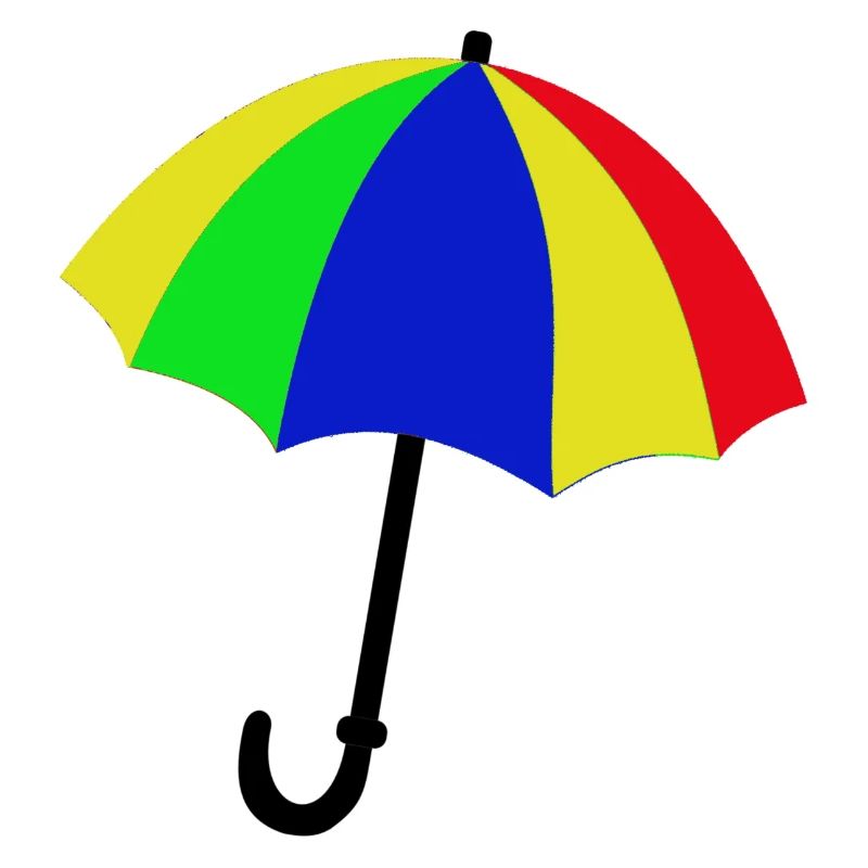 Logo bunter Regenschirm