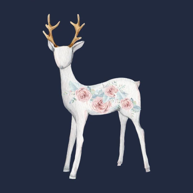 Cerf de fleurs