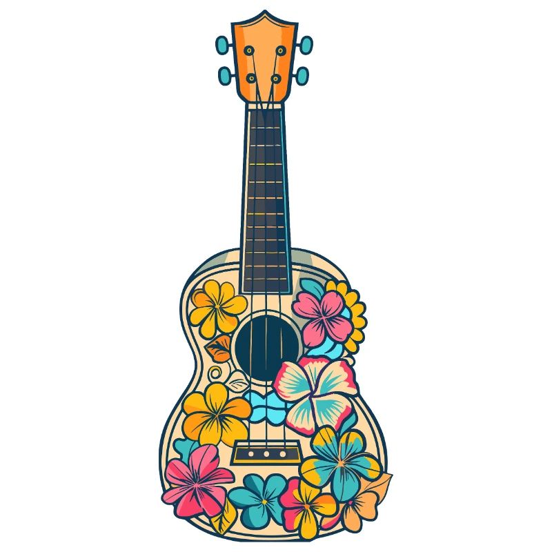 Ukulele Comic-Stil