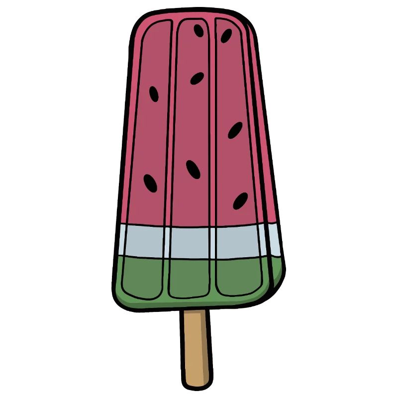 Glace à la pastèque ludique