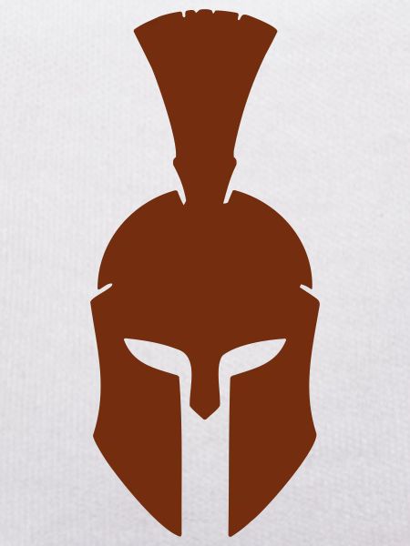 Spartanischer Helm Retro Braun
