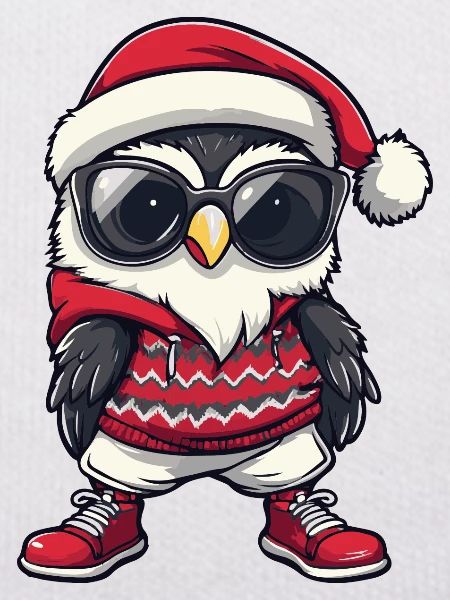 Eule Weihnachten X-Mas