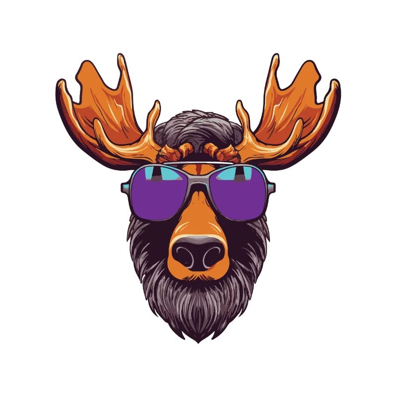 Elch Kopf Cool
