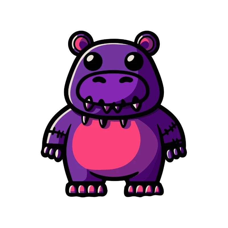 Nilpferd Halloween Tier