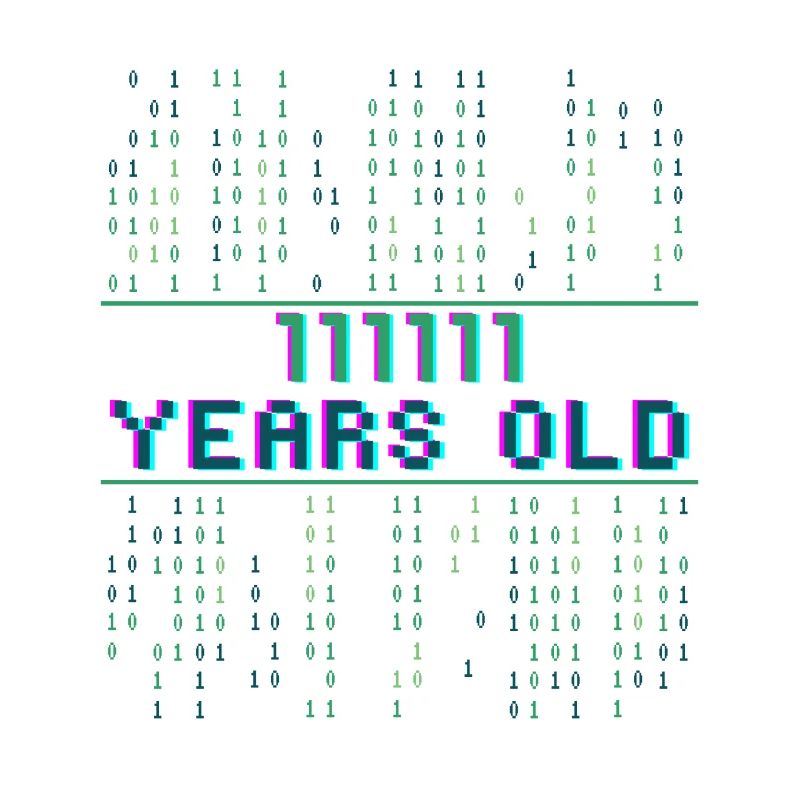 63. Geburtstag 63 Jahre alt Binärcode Coder