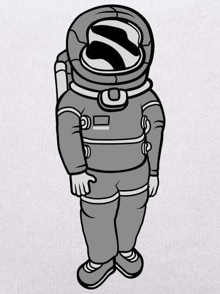 Weightless astronaut space