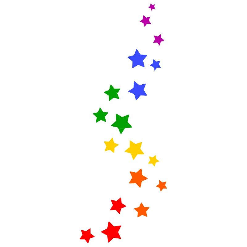 Regenbogen Sterne Pride