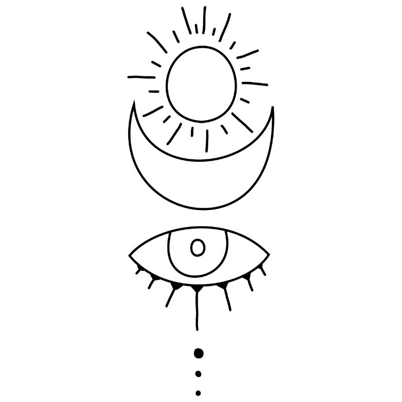 Oeil de lune soleil