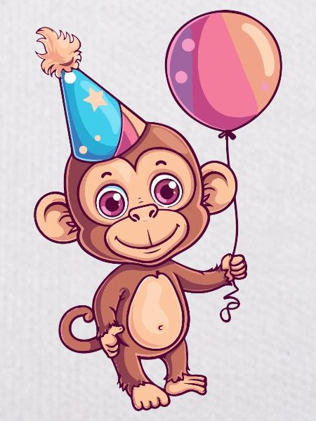 Monkey Birthday Comic