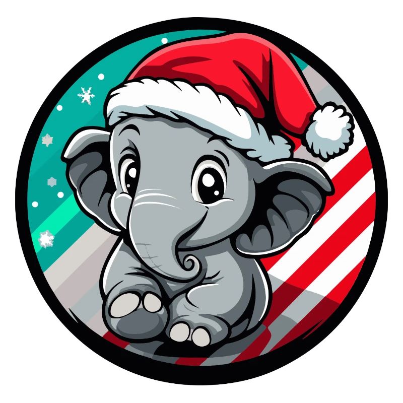 Éléphant Noël Noël
