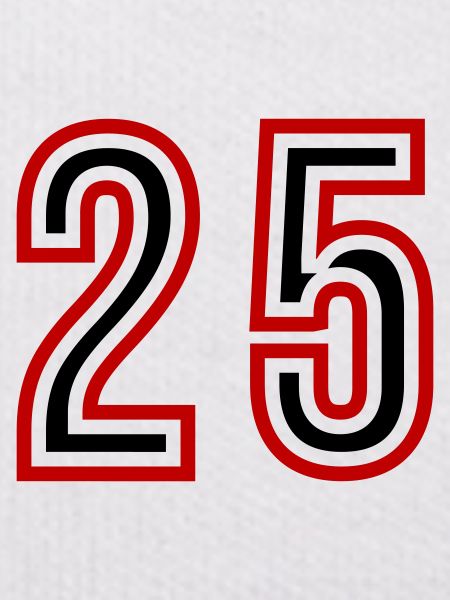 25 Number Years Jersey