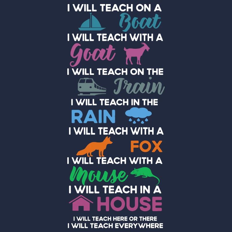 Ich werde auf einem Boot eine Ziege unterrichten,