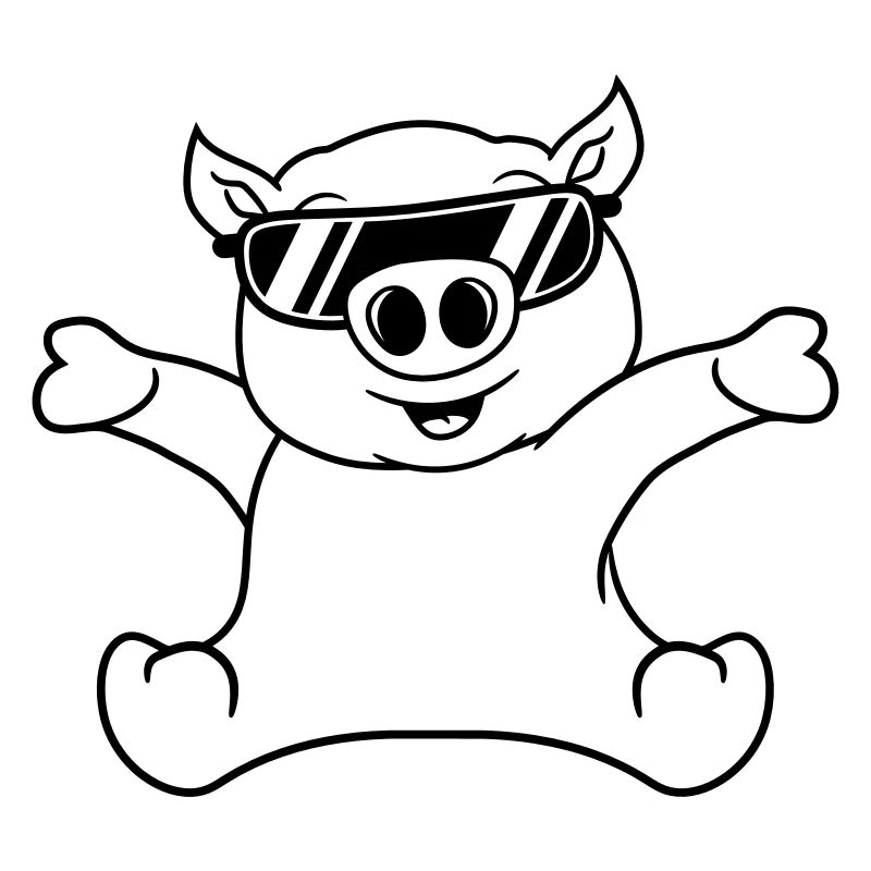 cool sonnenbrille sitzend freundlich klein kind ba