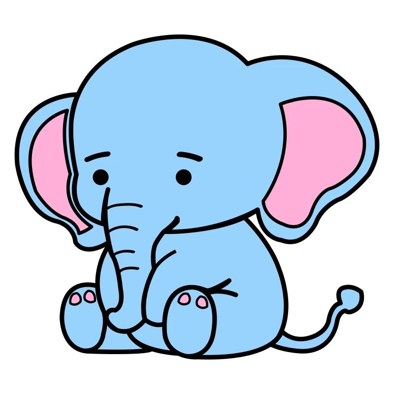 Éléphant mignon