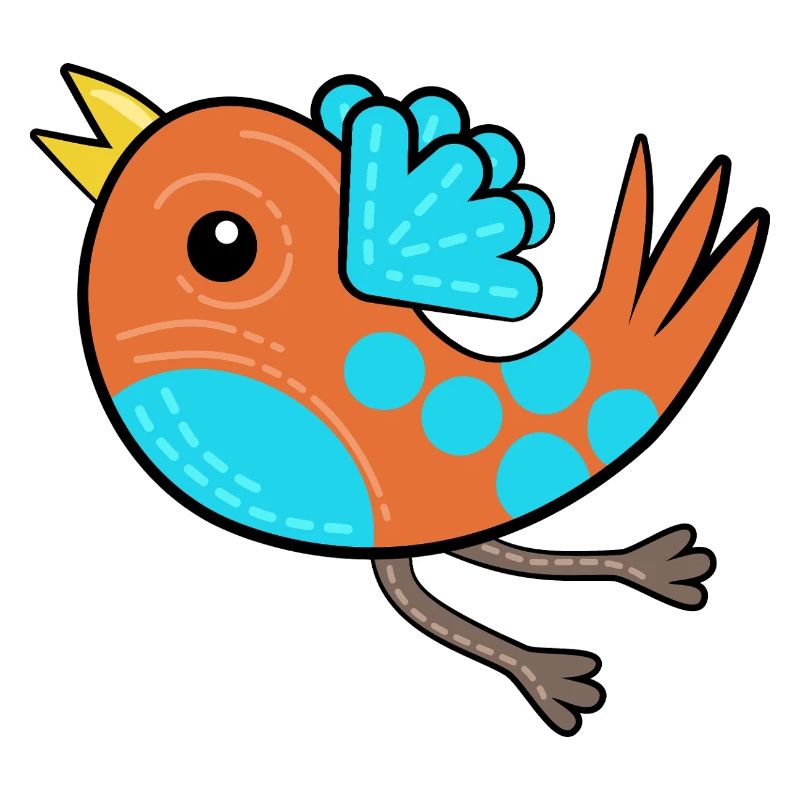 Petit Oiseau Orange