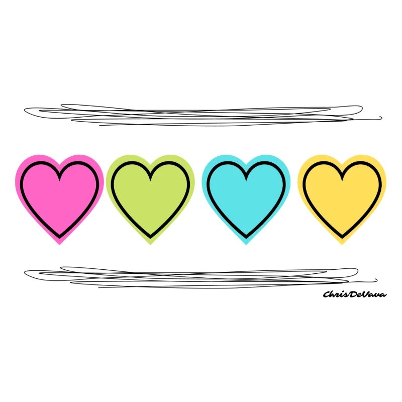 Bunte Herzen