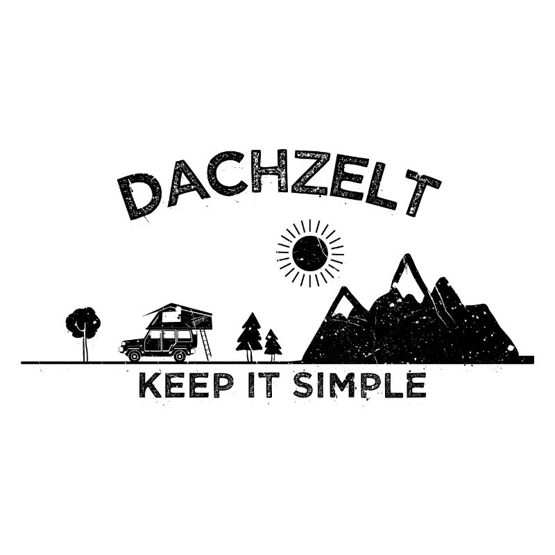 Dachzelt Camper "Keep it Simple" Geschenk