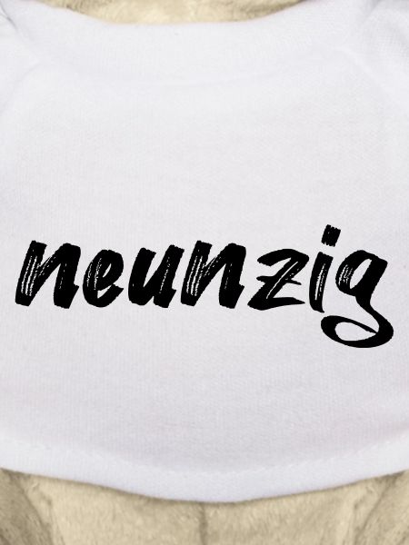 Neunzig Schriftzug