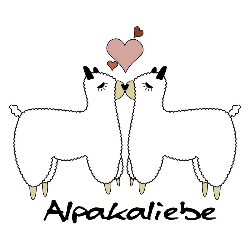 Alpaka Liebe Design