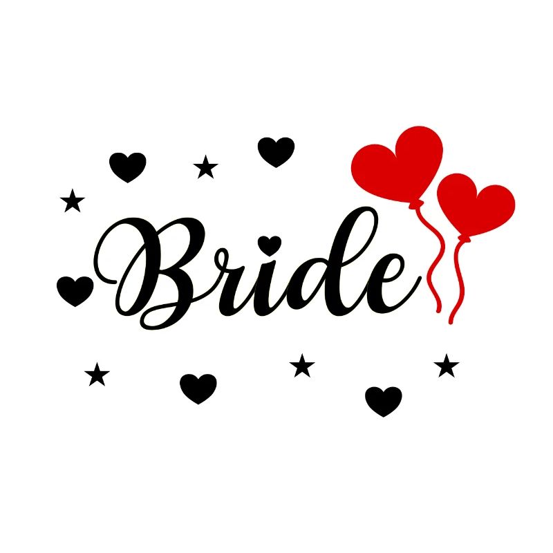 Bride Just Married wedding bride design