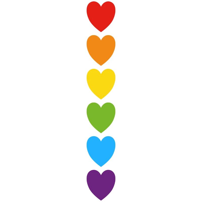 Pride Regenbogenherzen