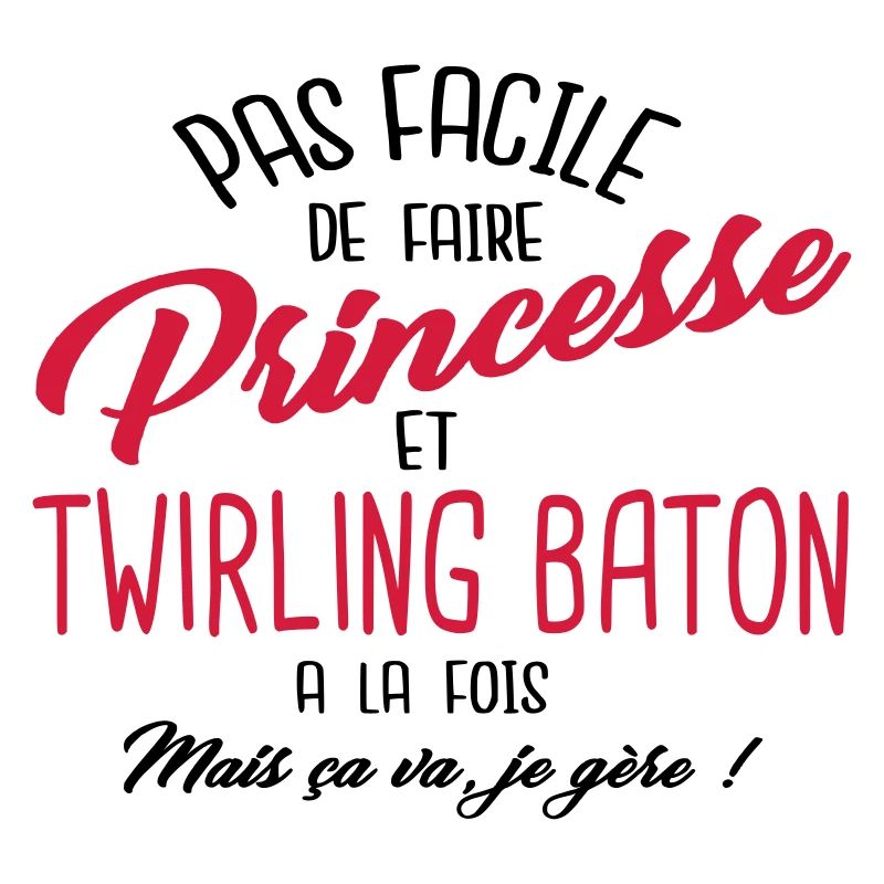 Princesse et twirling baton