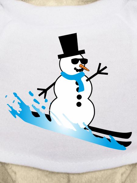 Skiing Snowman