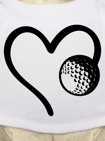 Golf Ball Heart Golfer