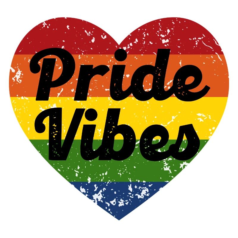Pride Vibes Heart Design