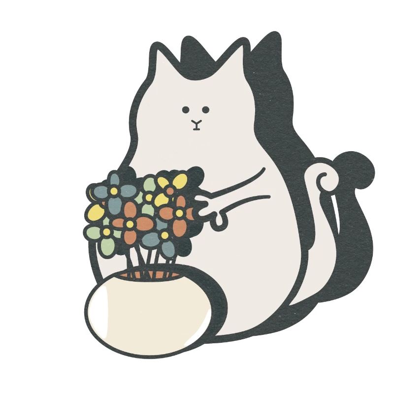 Neugierige, verrückte Katze