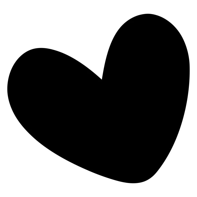 Coeur rempli d’une seule couleur