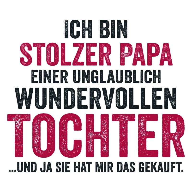 Papa Vater Vatertag Tochter