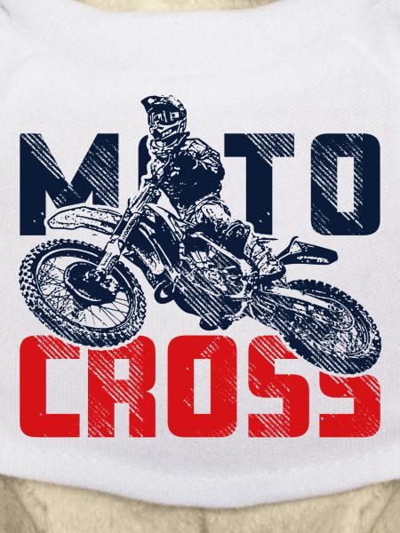 Springender Motocross Fahrer