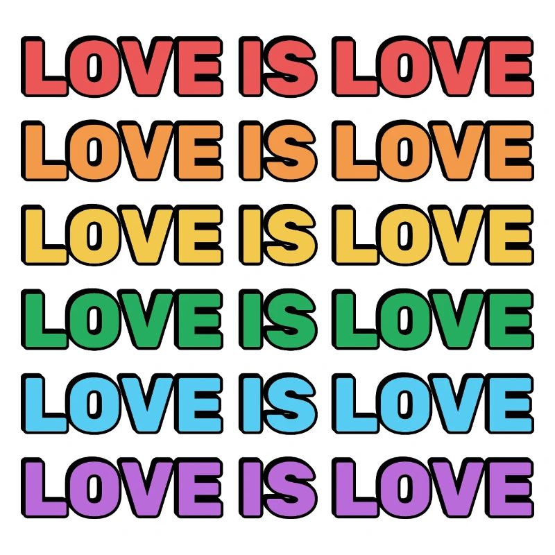 Rainbow Love Is Love LGBT Pride Merch