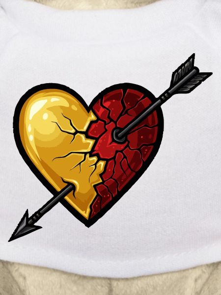Gold Rot Herz Liebe