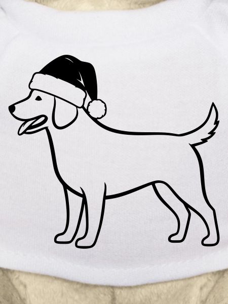 Christmas Dog Cartoon Illustration
