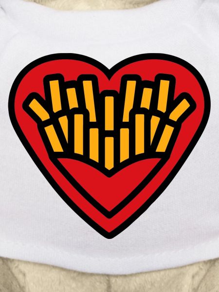 Coeur Frites Pop Art