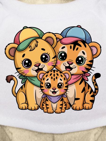 Süße Löwe Tiger Leopard Freunde