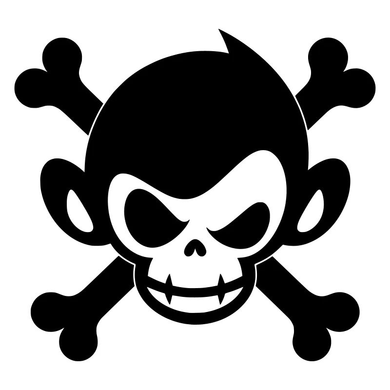 Icône du pirate singe crâne