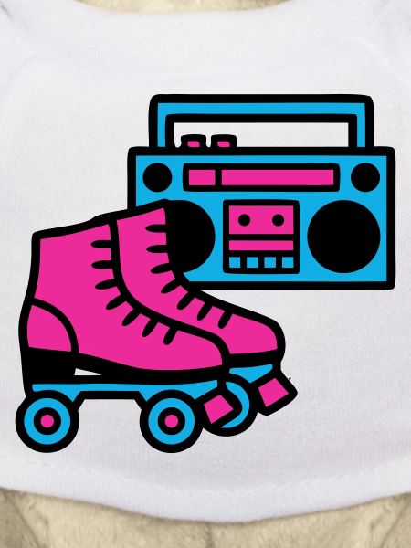 Roller Boombox Rétro années 80