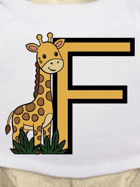 Giraffe Buchstabe F