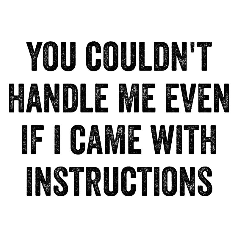 You Couldn't Handle Me Even If I Came Instructions