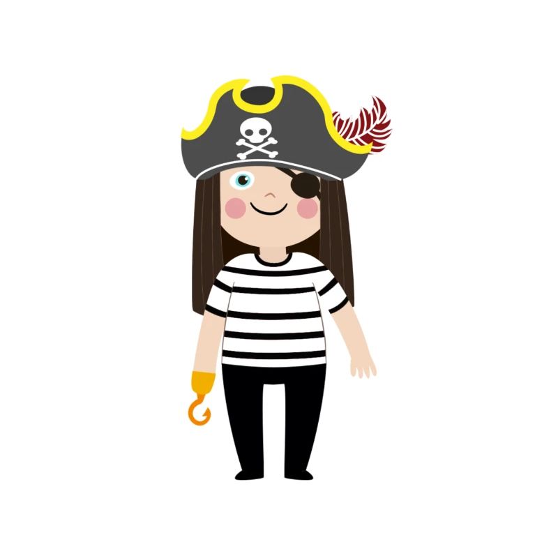 Pirate with pirate hat